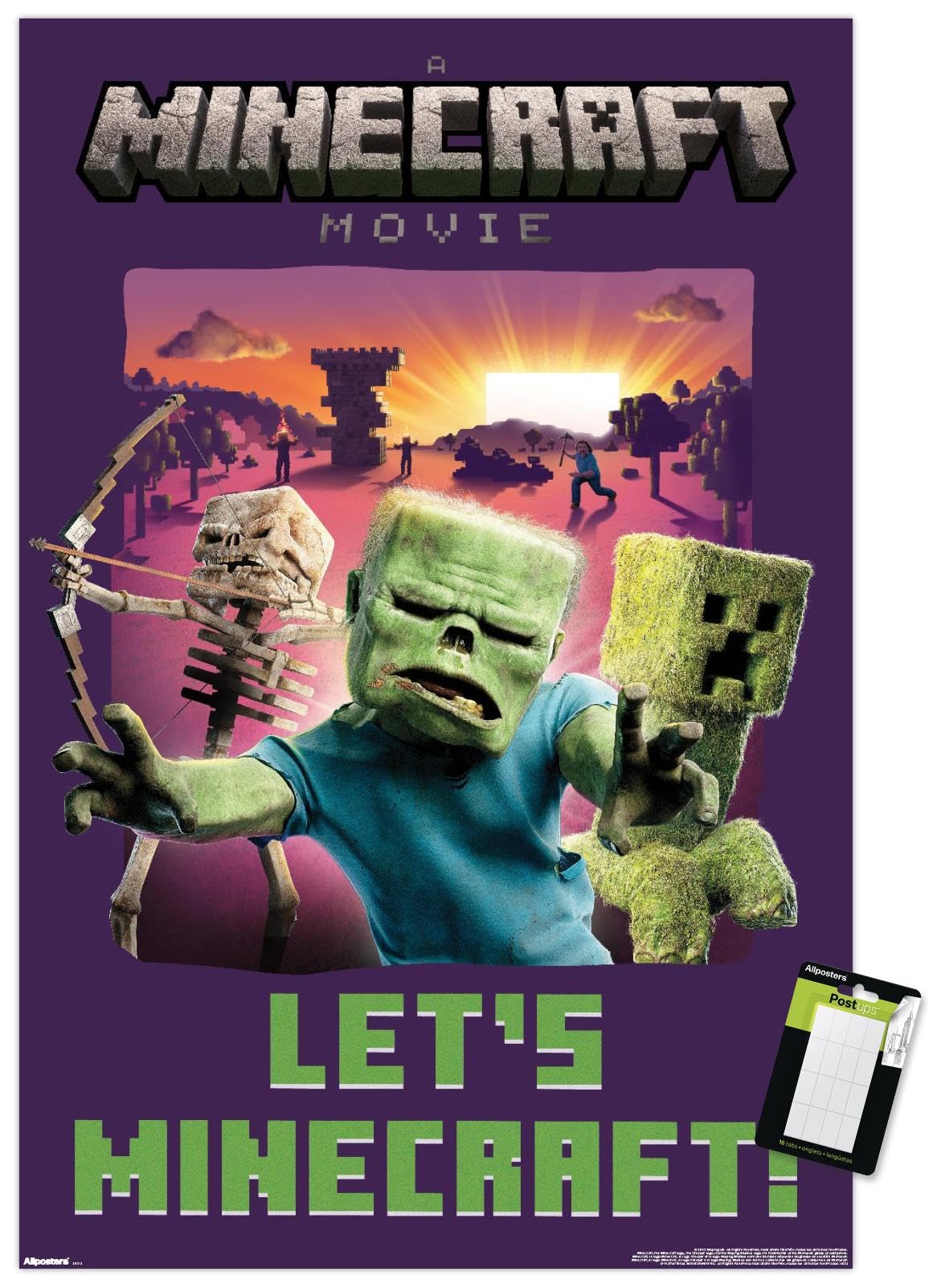 Amazon.co.jp: Trends International A Minecraft 映画 - ゾンビ