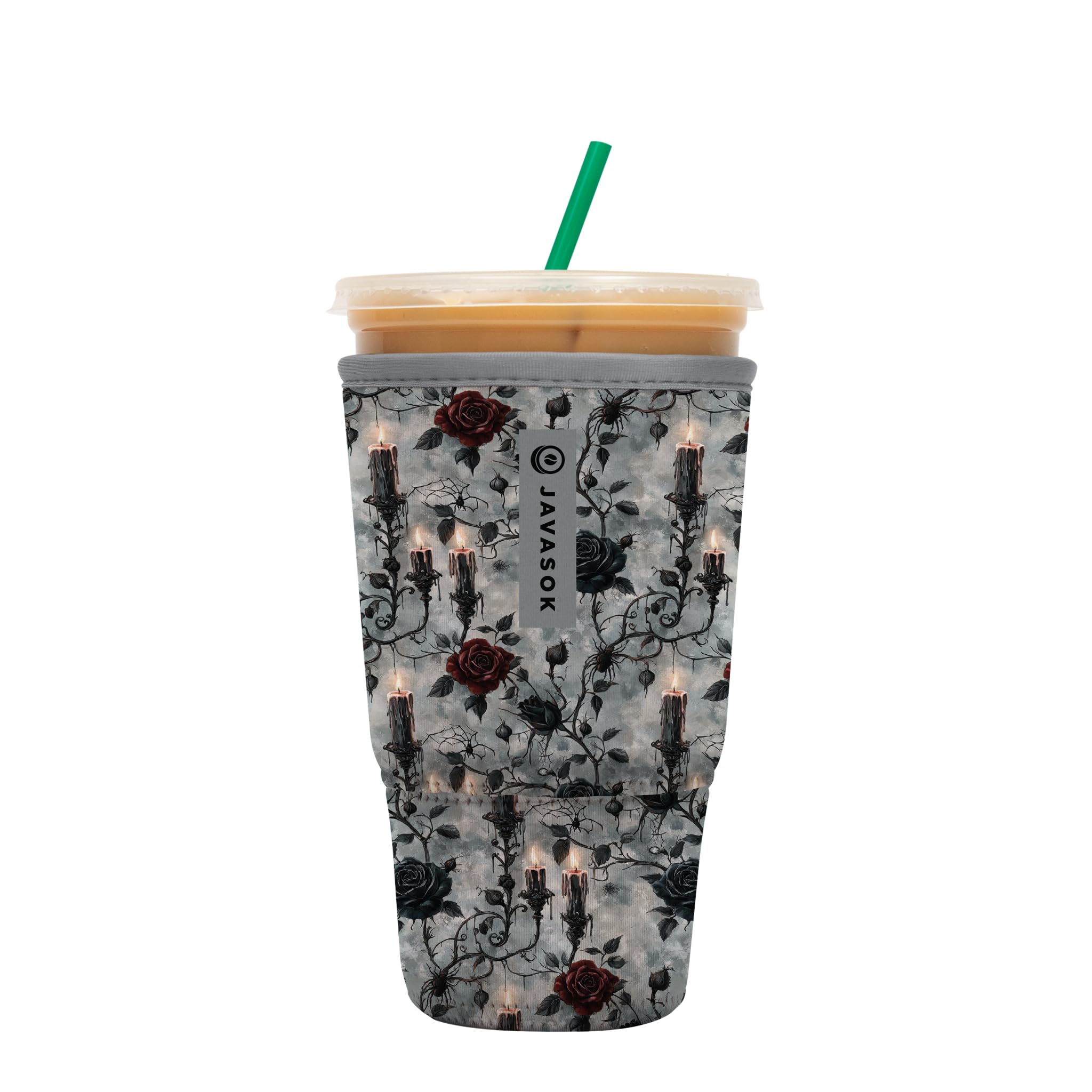 Sok It JavaSok Iced Coffee &amp; Cold Soda Insulated Neoprene Cup Sleeve (Blackthorn Manor, XLarge: 38-42oz)