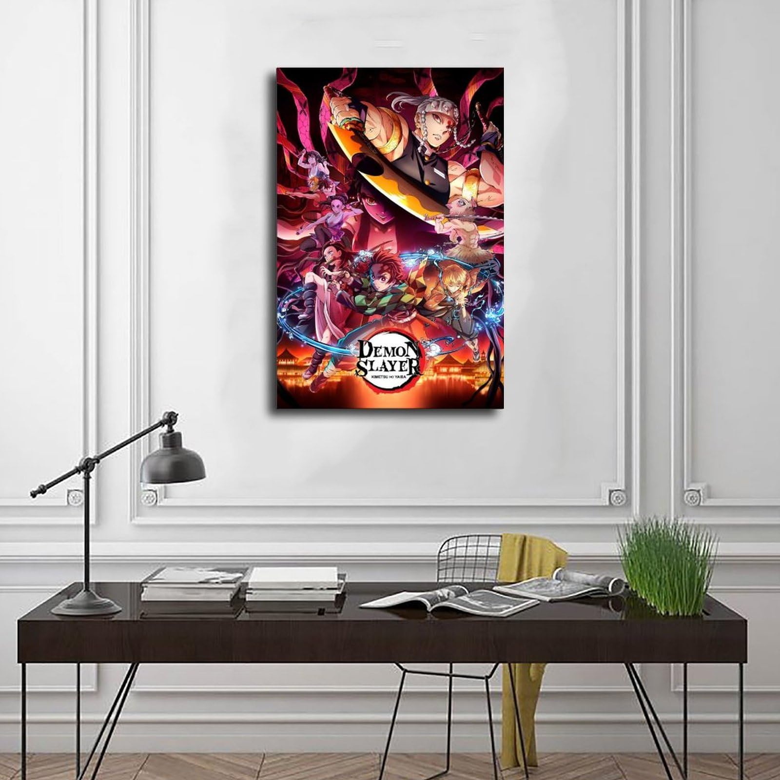 CosplayStudio Poster Kimetsu No Yaiba - Battaglia Dei Demoni, 30x42 Cm Su Pannello Rigido