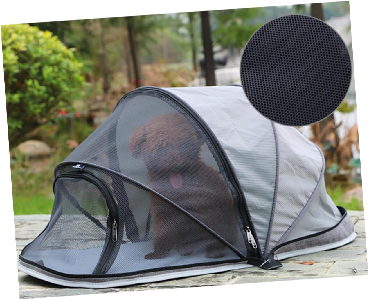 Dog Couch Bed Pet Tent for Indoor/Outdoor Use Foldable Pet Portable Dog House Grey