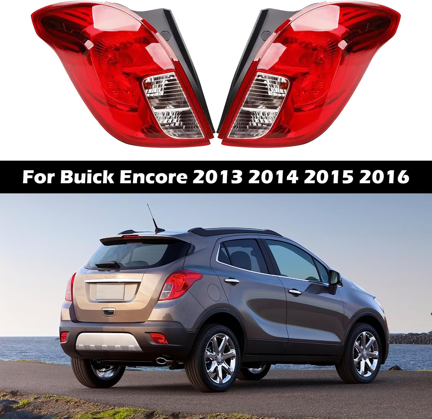 Right Tail Light for Buick Encore 2013 2014 2015 2016 without Bulbs 95089714 95089715