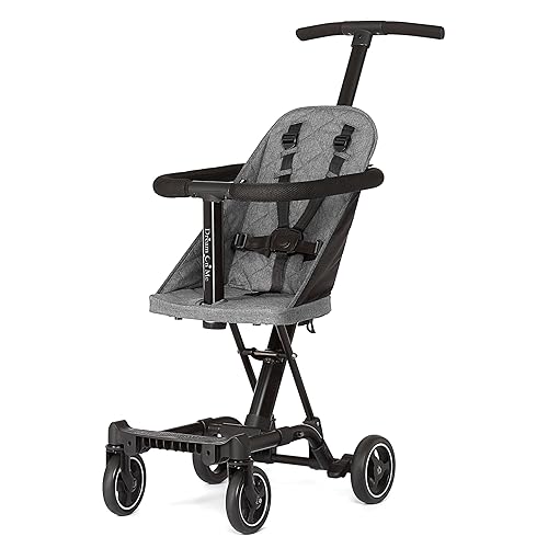 Miniatura 8 de Dream On Me, Coast Stroller Rider, ligera, con una sola mano, fácil de plegar, listo para viajar, resistente y ajustable, ruedas de paseo suave,