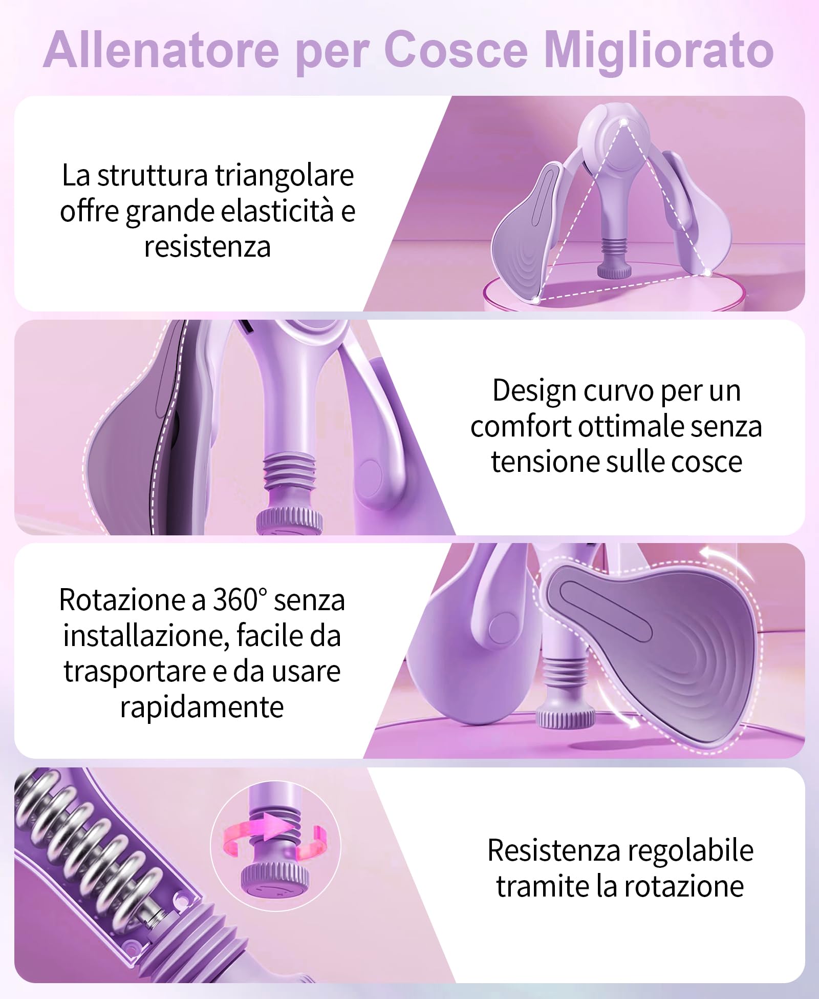 TINRIEF Esercizi di Kegel per le cosce e i muscoli del collo