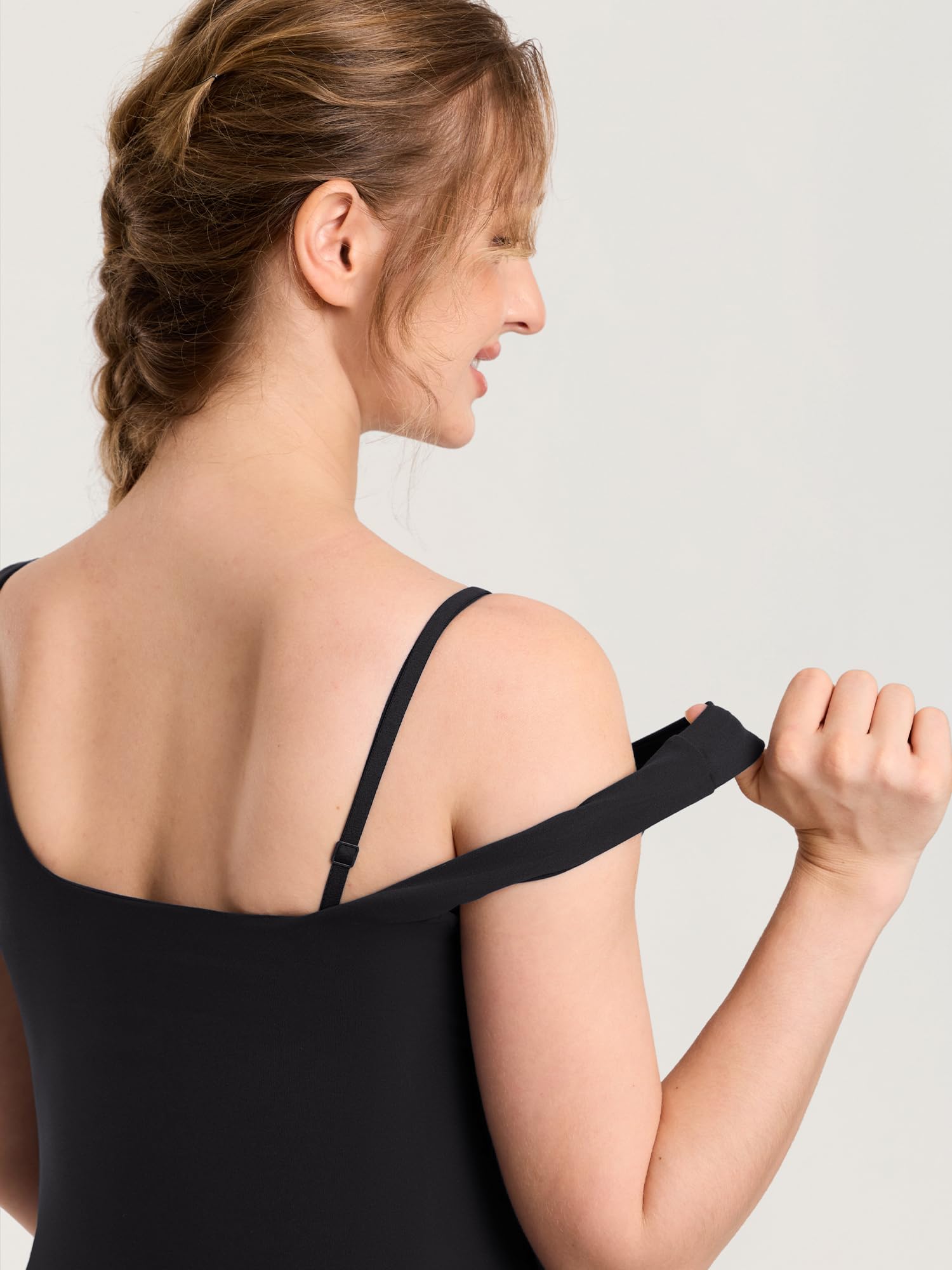 MOMANDA Femme Débardeur Allaitement avec Soutien-Gorge Intégré sans Manches Col V Sport et Quotidien