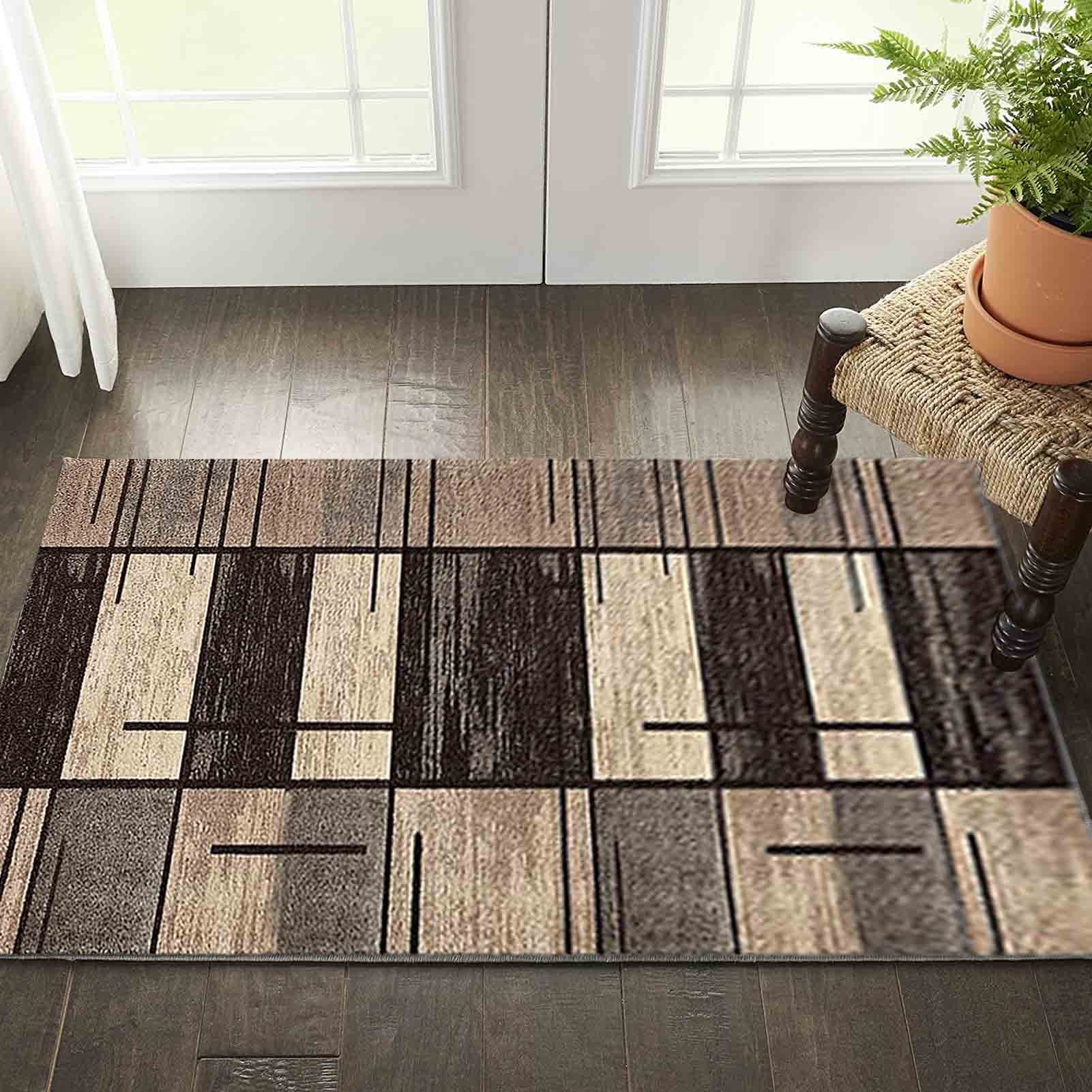 Tapis de sol pour entrée gris 80x200cm pour retenir la saleté et protéger vos parquets