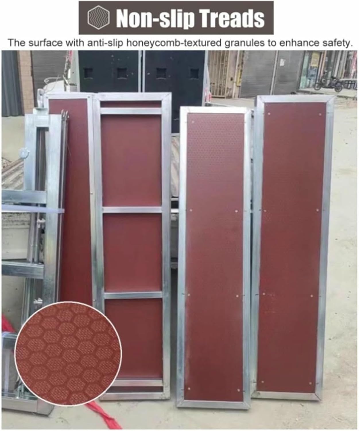 Portable Choral Risers, Commercial Classroom Church Choir Stairs Platform, Anti-Slip Group Photo Lectern Podium Staircase Stand