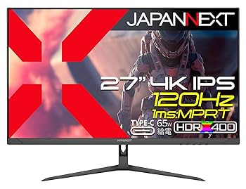 ビジネス&ゲーミングモニター 27インチ 120Hz フルHD 1080p JAPANNEXT 27インチ IPS BLACKパネル搭載 120Hz対応 WQHD
