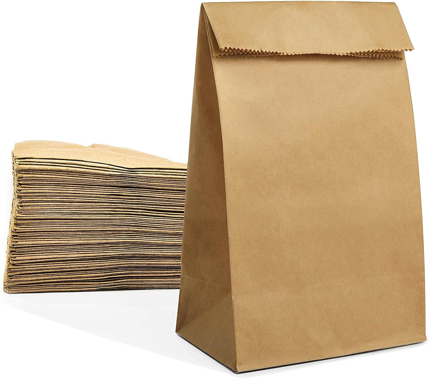 Brown Paper Lunch Bags for Small Business (200 Count)