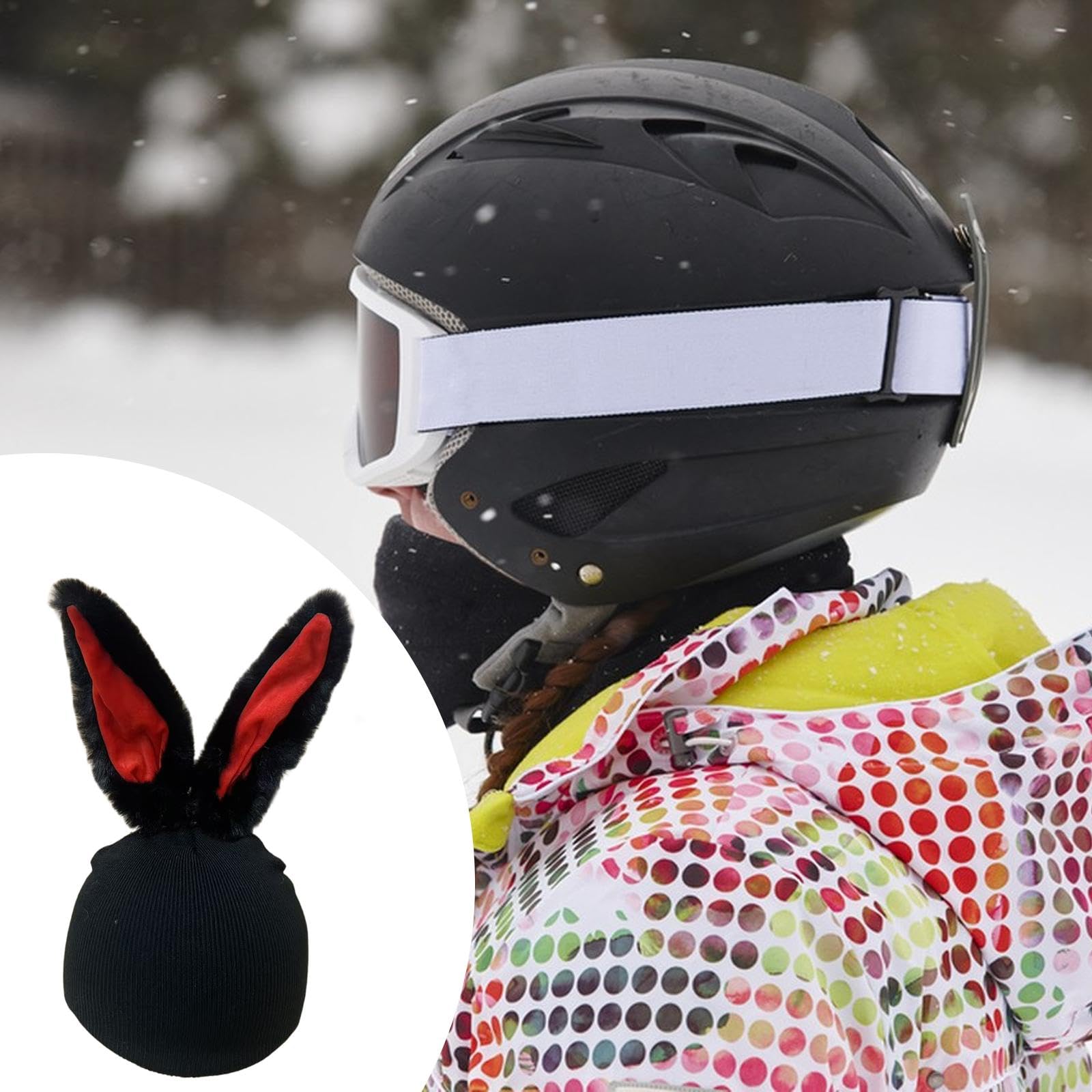 perfk Copricasco da, Berretto, Accessori per Sport Invernali, Divertente Cappello Elastico per Casco da, per Skateboard e Snowboard
