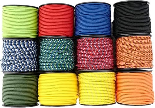 Miniatura 2 de Cuerda de nailon trenzada sólida de 18 pulgadas (0.118 in) de 164 pies, 5 soportes, cuerda delgada para manualidades, multiusos, resistente a los