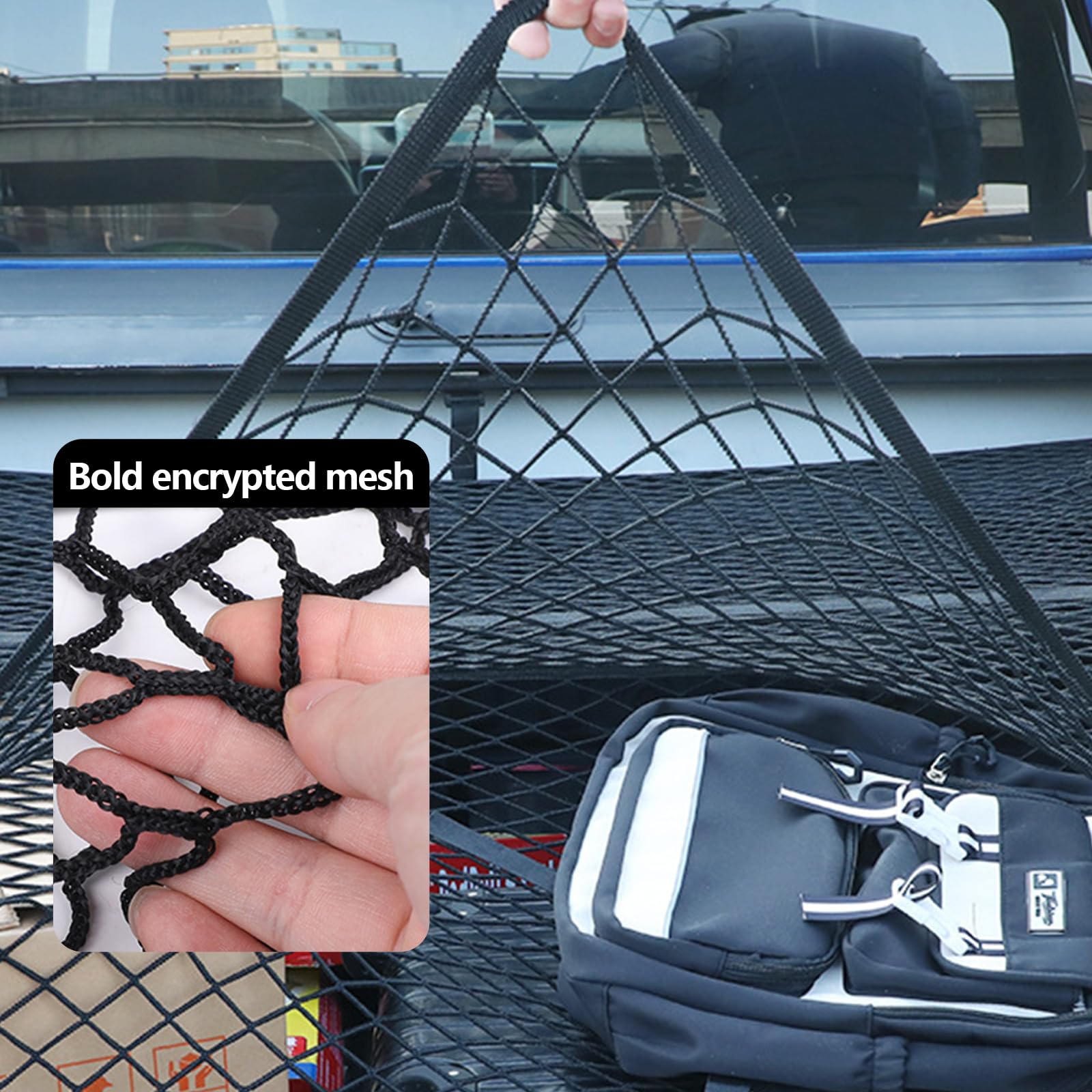 2 Pezzi Rete Per Bagagliai, Animali Di Peluche, 90 × 30 Cm, Con 4