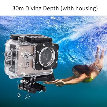 大人気 アクションカメラ 1080PフルHD 140度広角 防水 日本語取説付 Amazon | VBESTLIFE アクションカメラ 1080P HD高画素 140°広角