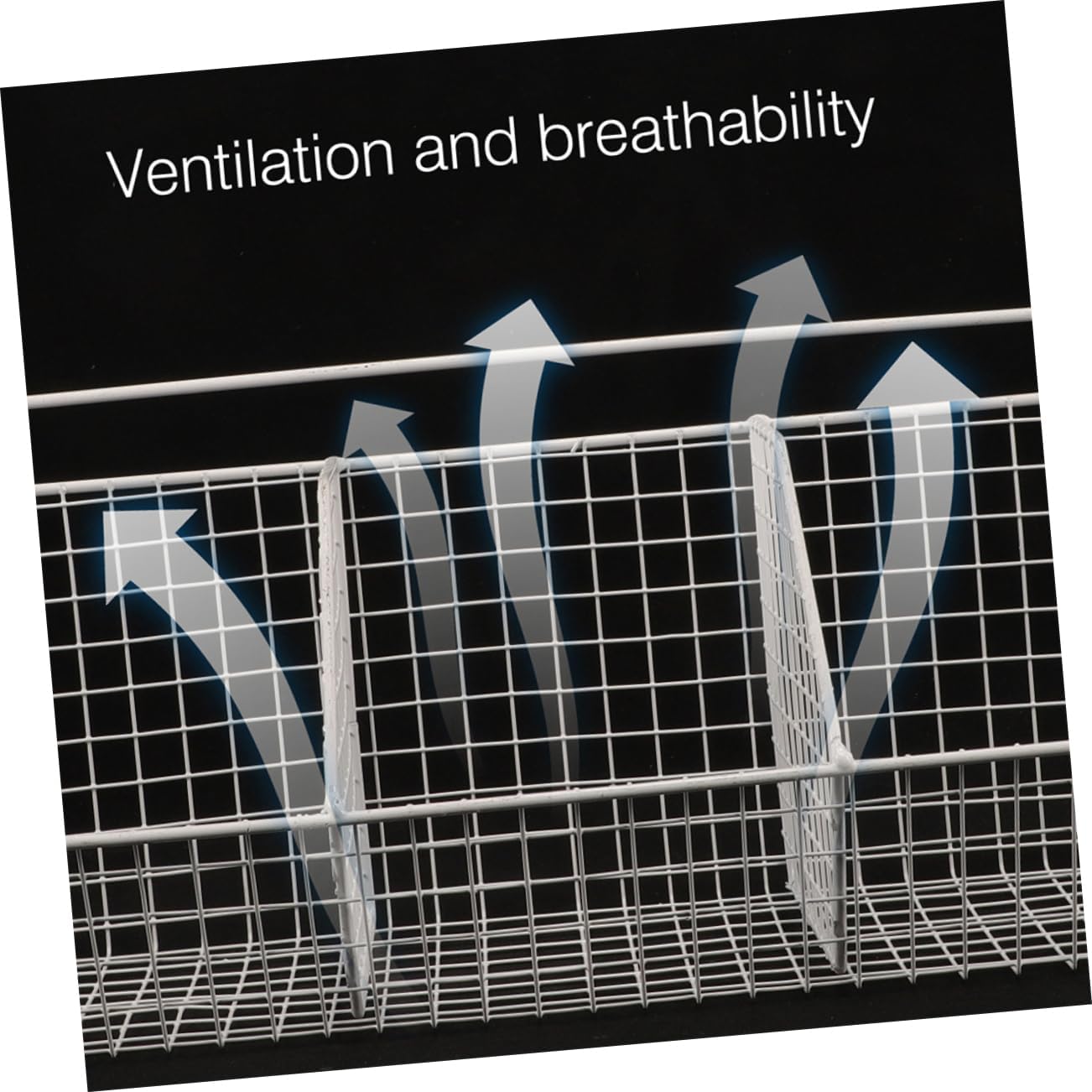 2pcs Wall Mounted Kitchen Storage Basket White Mesh Hanging Organizer with Compartments for Vegetables Fruits Condiments Space Saving Kitchen Storage Holder for Pantry and Home