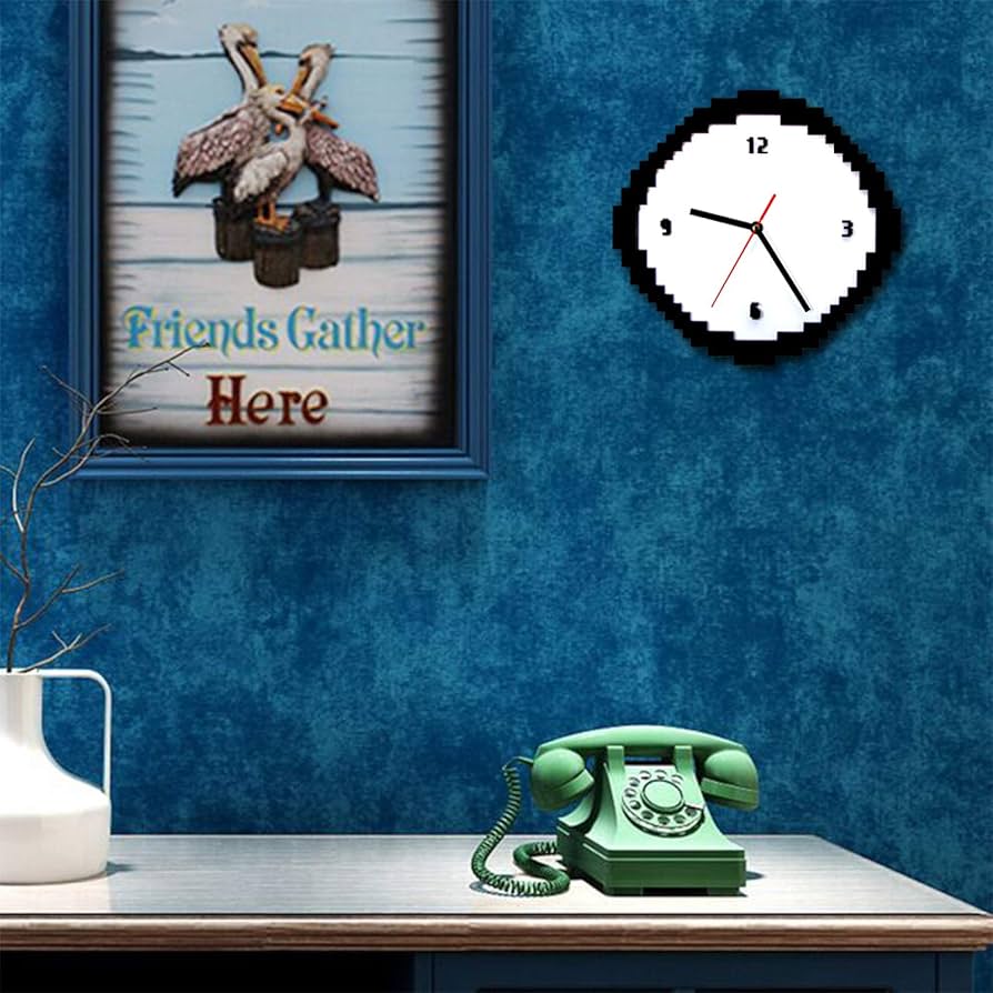 ピクセルスタイル　壁掛け時計　モダン ピクセルスタイル 壁掛け時計 モダン