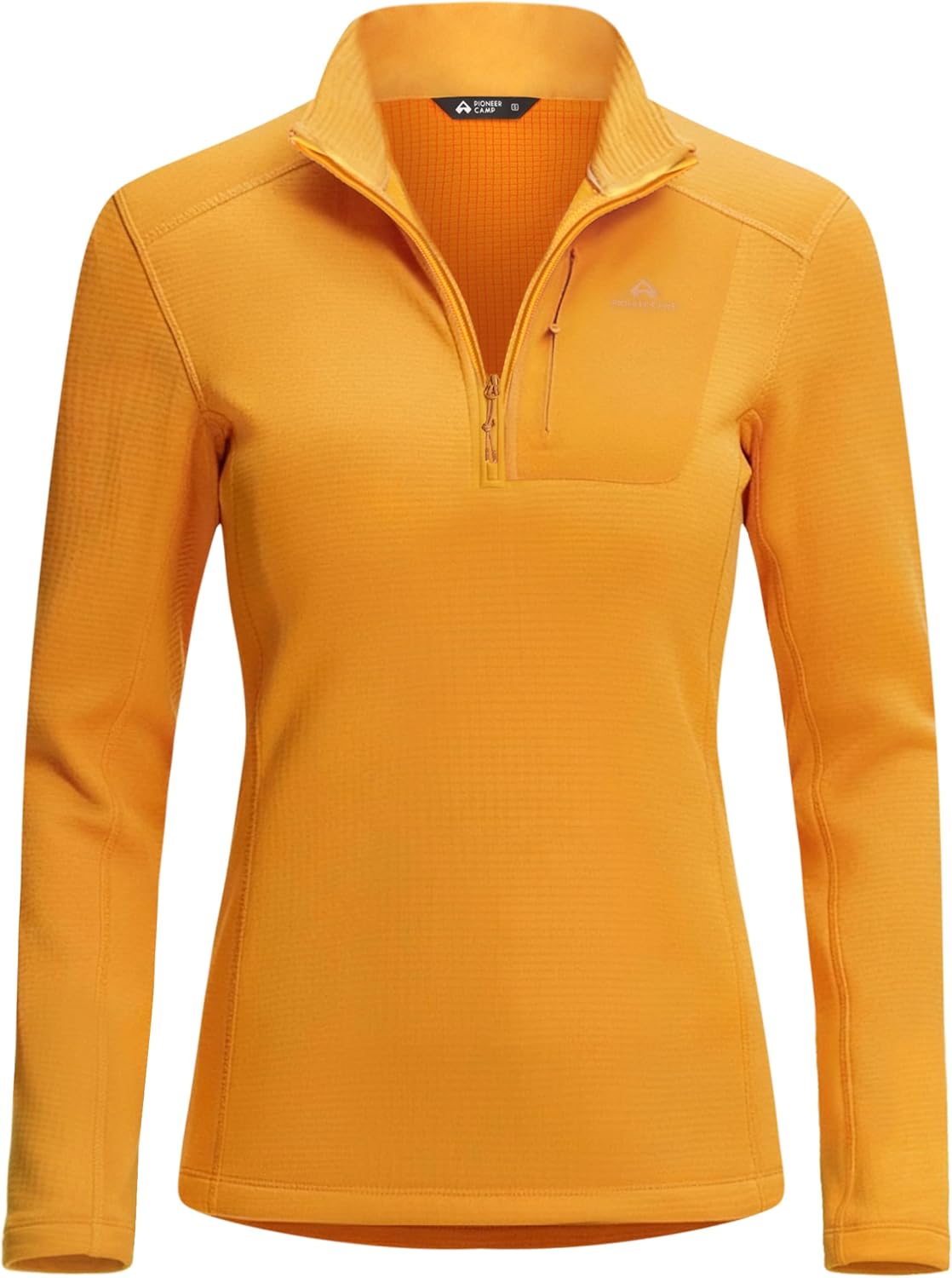 Pioneer Camp Women's Fleece Lined Quarter Zip Pullover Lightweight Thermal Sweatshirts Long Sleeve Running Athletic Tops