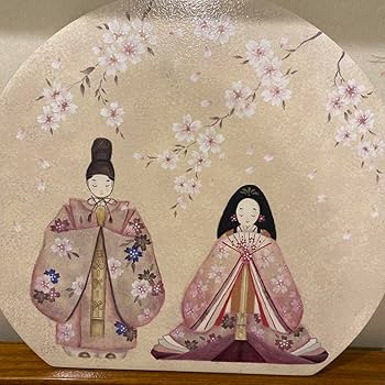 トールペイント　おひなさま Amazon | トールペイントお雛様飾りスタンド付き | 平飾り