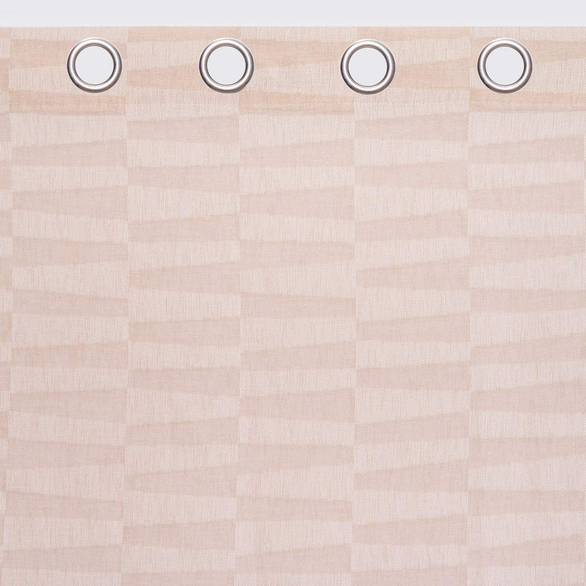 Sancarlos Bricks Polyester Curtain, Pink, 140 x 270 cm