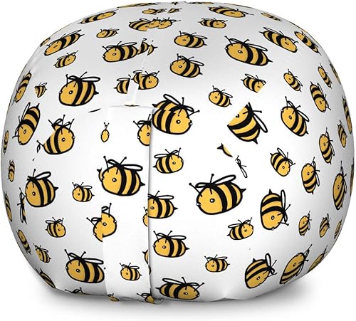 Miniatura 31 de Lunarable Silla de almacenamiento para adolescentes, coloridos patines de estilo retro, para actividades juveniles, para niñas y niños, divertido