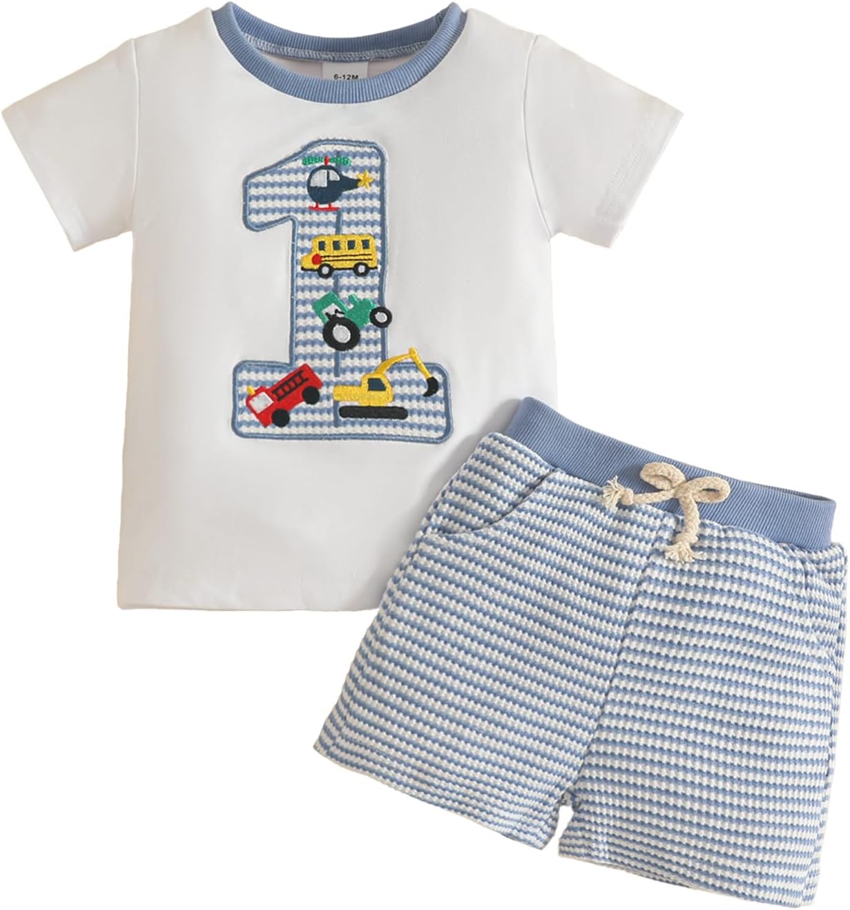 Baby Boy First Birthday Clothes Short Sleeve Bear Print Tops One Year Old Birthday Pants Newborn Boy Outfits