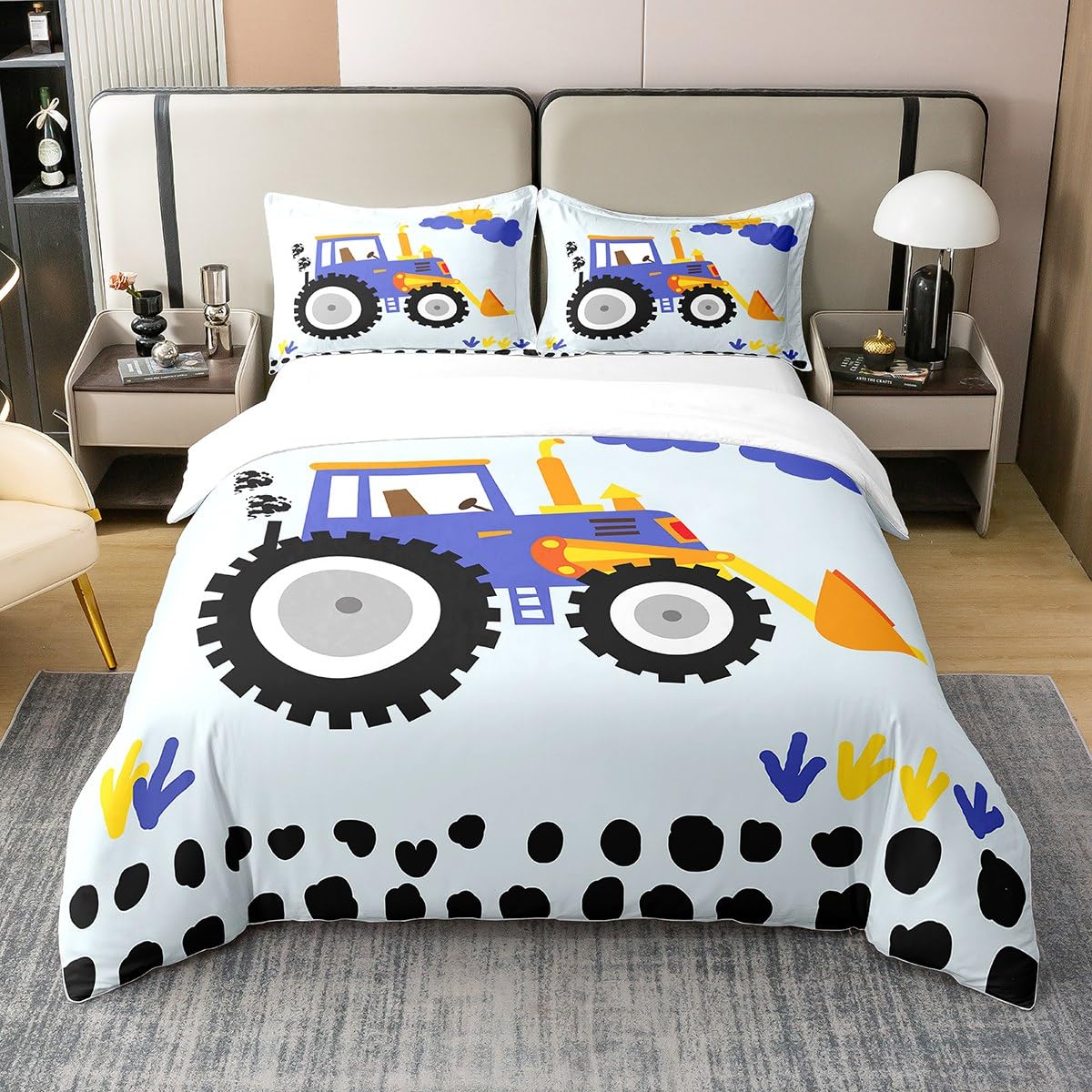 Housse de couette 200x200cm coton pour calmer les nuits de votre garçon