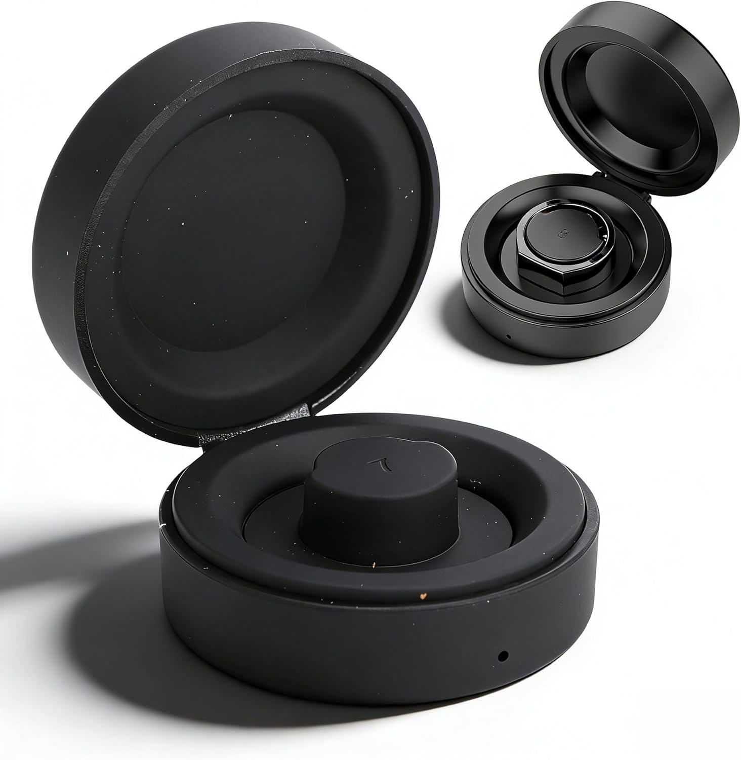 Smart Ring Charging Case, Compatible withOura Ring Gen 3 Heritage Horizon, Portable Travel Dock with 70mAh Built in Battery, Black (10)