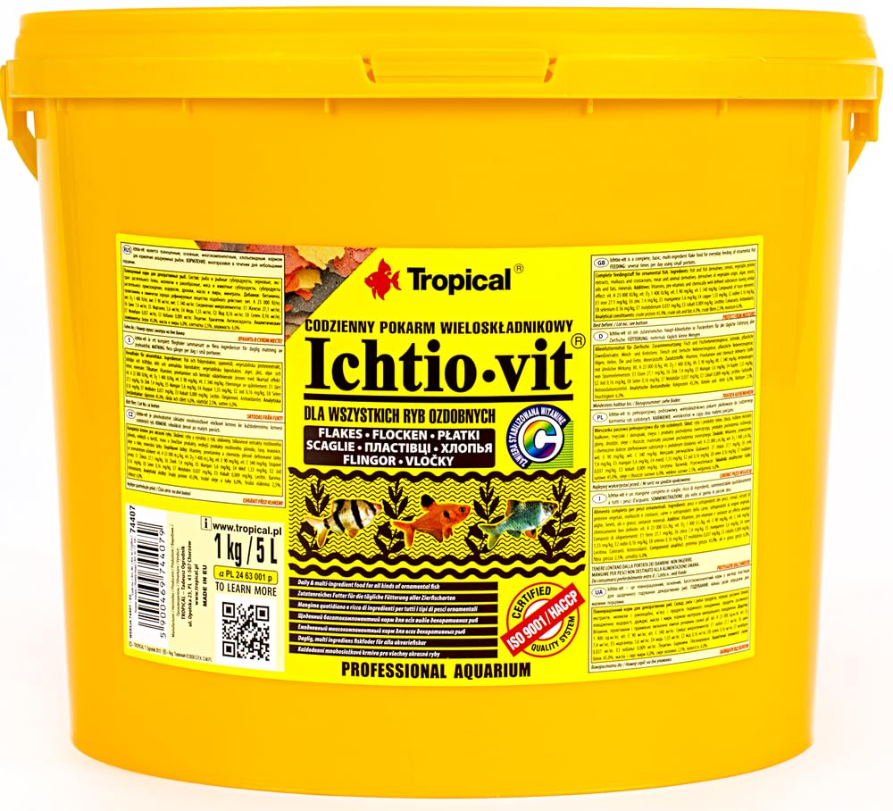 Tropical ICHTIO-Vit 5L / 1kg - Mangime Multi-ingrediente per Pesci d'acquario
