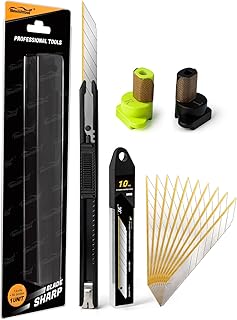 NEWISHTOOL Vinyl Wrap Tools Dual Spacer Cutter Aid and 9mm Utility Knife Tool for Cutting Tint Film, Vinyl Wrap and PPF Installation, Magnetic Guide Trimming Tool for Precise 2mm/7mm Edge Cuts