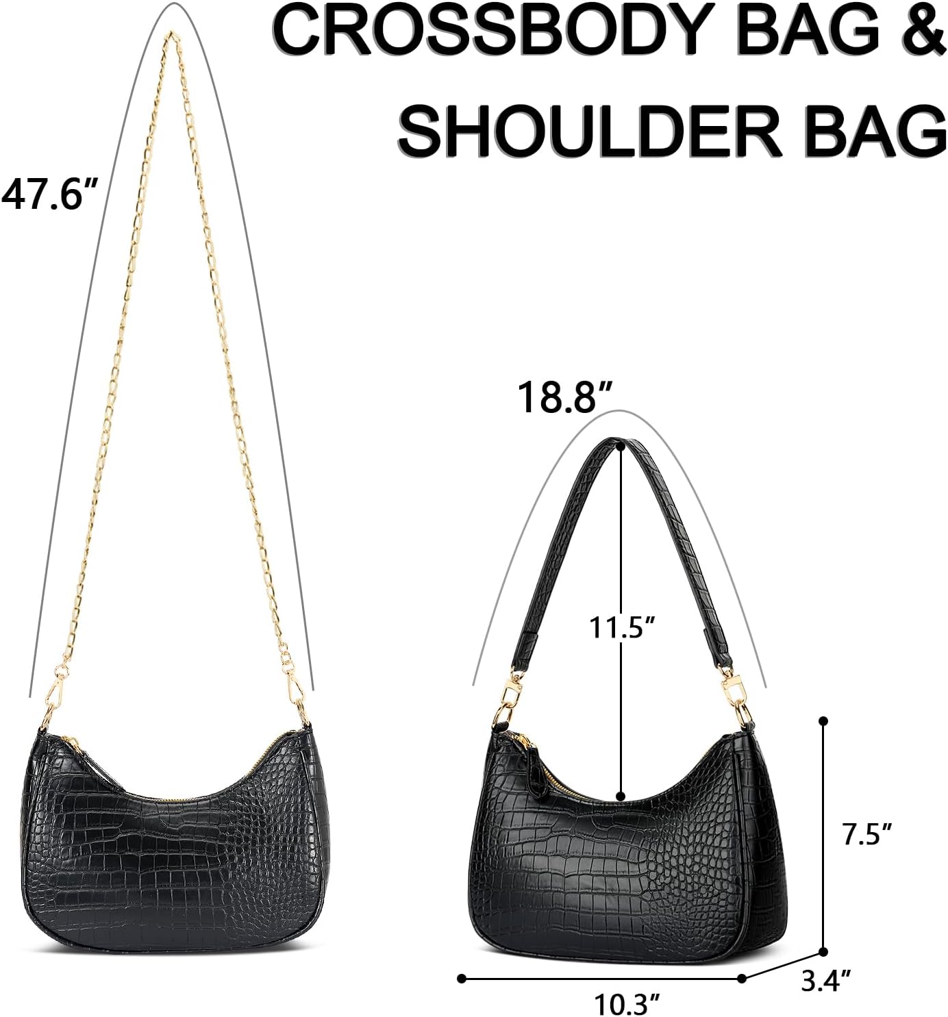 KKXIU Shoulder Bag for Women Cute Hobo Purses and Handbags Retro Clutch Underarm Purse | Cute, Retro, Cute, Retro - Image 6