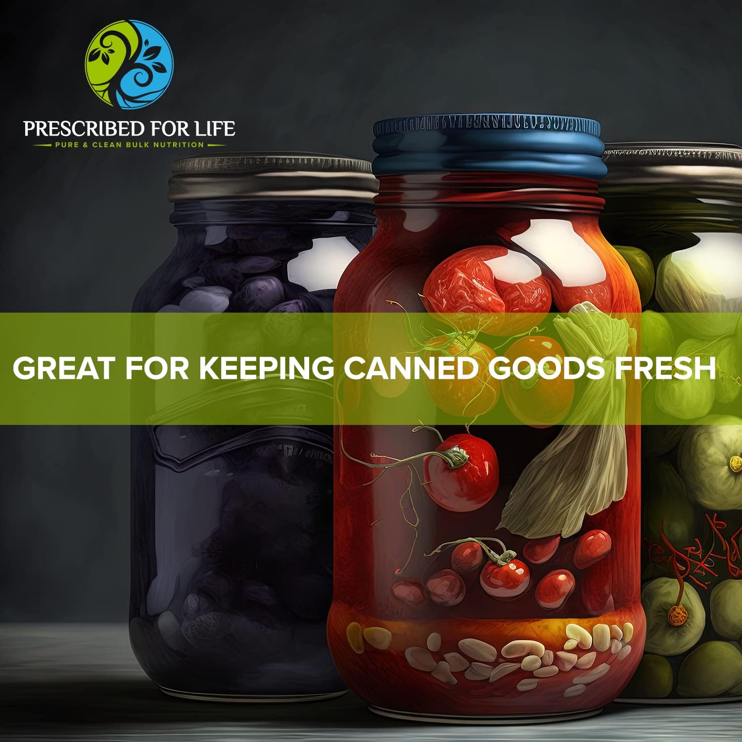 Prescribed For Life BHT Powder, Powdered Butylated Hydroxytoluene for Food Preservation, Vegan, Gluten Free, Non GMO, Unbleached, Soy Free (2kg / 4.4lb)