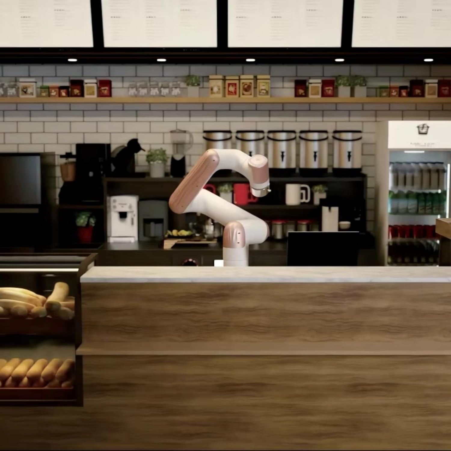 Freshly Ground Coffee Beverage Machine, AI Controlled Espresso Maker with Cloud Management System Designed for Smart Retail and Coffee Franchise Expansion