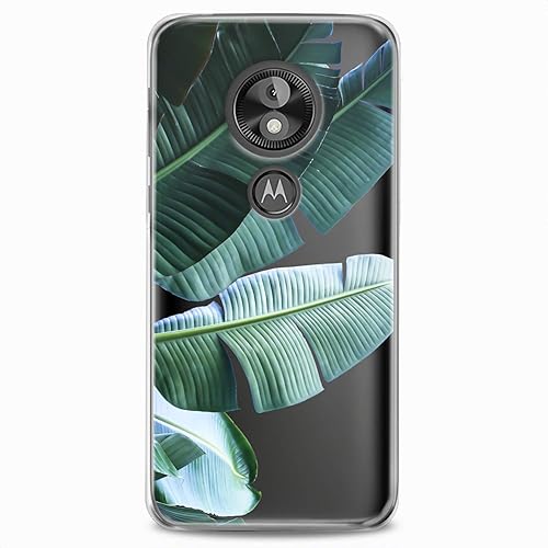 Miniatura 7 de Funda de TPU compatible con Motorola G9 G8 Plus G7 E20 P40 Z4 Edge 20 G22 Stylus Green Leaves Elegant Girls Flexible Silicone Slim Fit Clear Glam