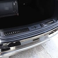 Vista 3 de Protector de parachoques trasero cepillado negro de acero inoxidable 304 para Land Rover Range Rover Velar 2017 2018 2019 Accesorios de coche