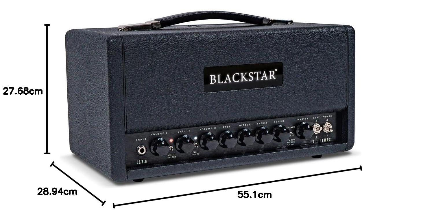 Blackstar St. James 50 6L6 Head - Röhren Topteil für E-Gitarre