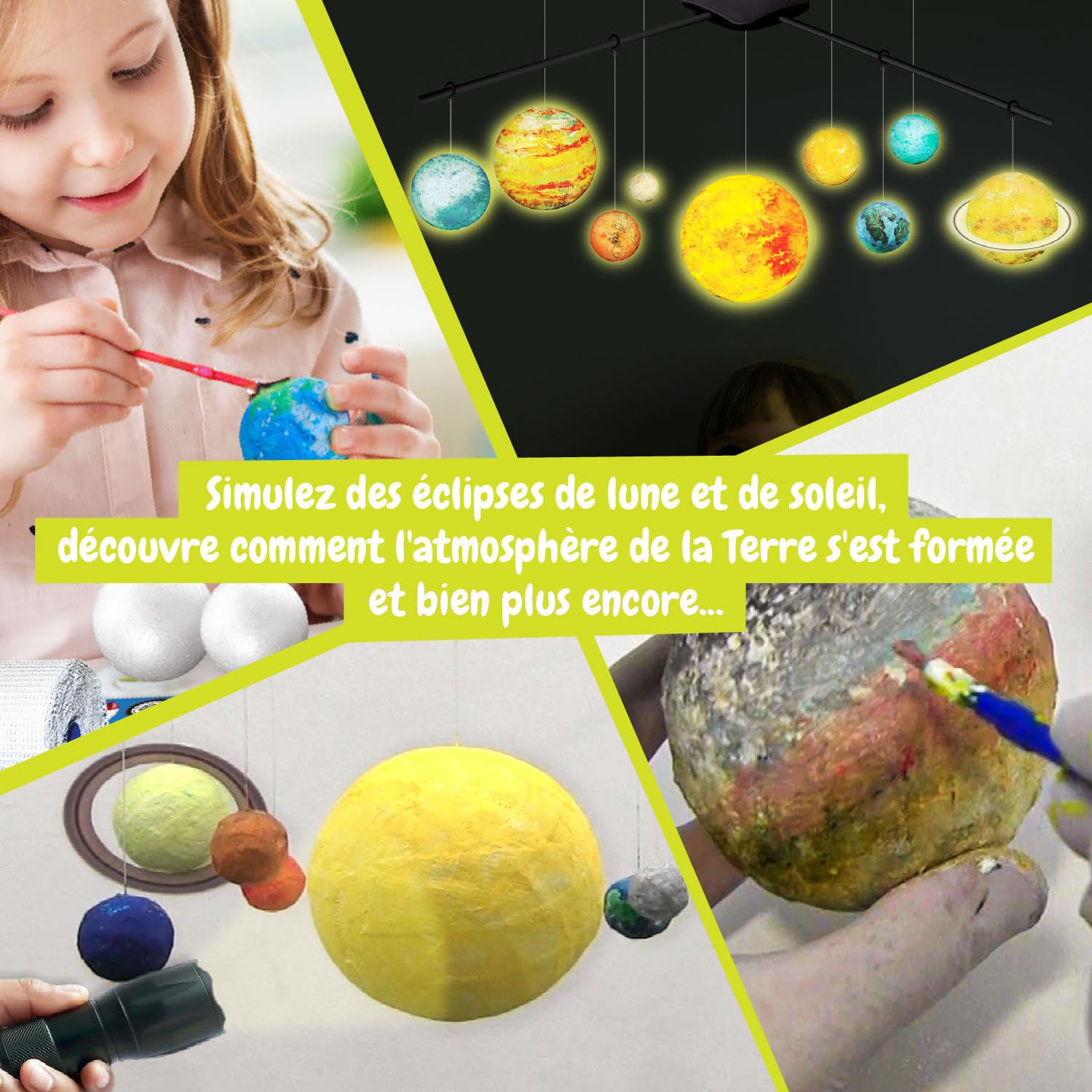 Sentosphère – Planète Science - Le Système Solaire - Kit pour Maquette à Monter et mouler soi-même - pour Enfants dès 8 Ans - Fabriqué en France - 28070 Sentosphère – Planète Science - Le Système Solaire - Kit pour Maquette à Monter et mouler soi-même - pour Enfants dès 8 Ans - Fabriqué en France - 28070
