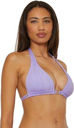 BECCA Color Code - Women's Triangle Bikini Top, Adjustable, Tie Back, Swimwear Separates for Women