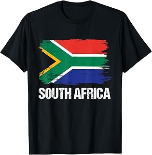 South Africa Flag Pride Patriotic Born South African Gift T-Shirt