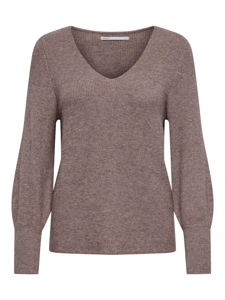 ONLY Female Knitted Jumper Onlatia Knitted Jumper, Rose Brown Melange, L
