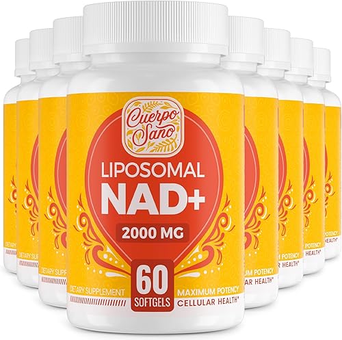 Miniatura 10 de Suplemento liposomal NAD de 2000 mg  Alta absorción y NAD Pontecy, más eficiente que la nicotinamida ribósido, 100% puro NAD+ suplementos para