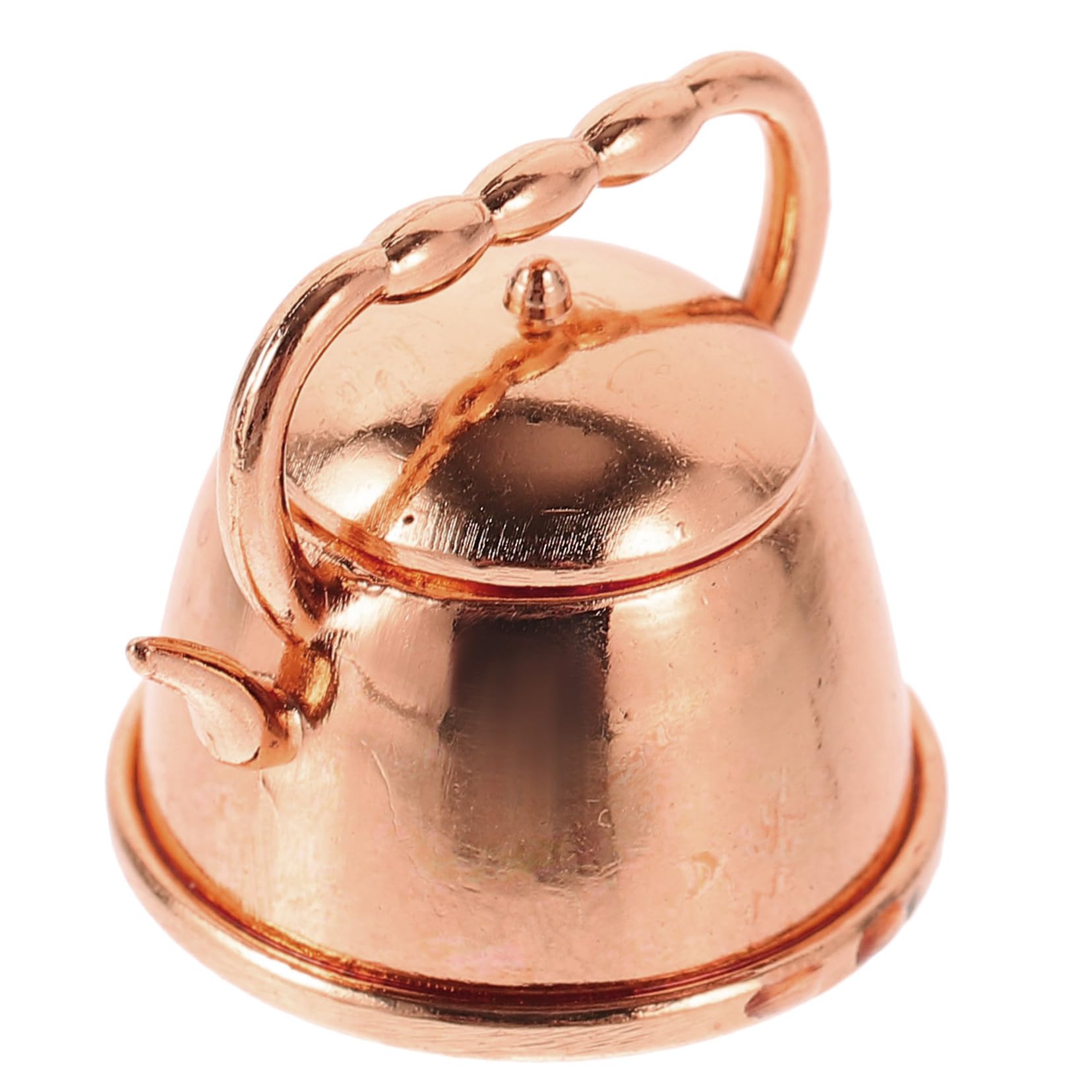 COSMEVIVI Mini Vintage Tea Kettle Decorative Metal Teapot for Retro Style Dollhouse Accessory for Cozy Ambiance and Unique Display