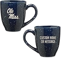 Vista 32 de Rico Industries NCAA UCLA Bruins Royal Blue - Taza de café de cerámica moteada grabada con láser de 16 onzas