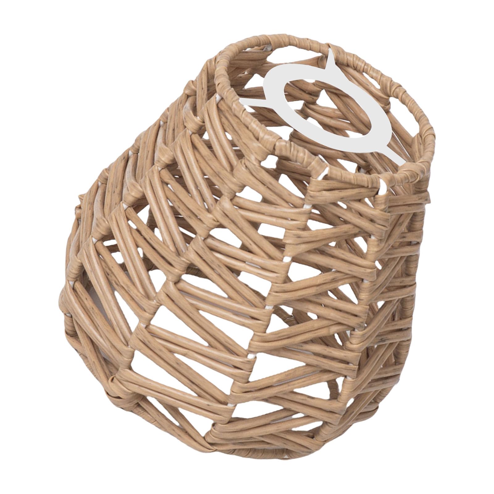 Yanwuwa 545B Easy To Clean Rattan Lampshades Artistic Weave Lampshades Easy Installation Suitable For Houses Restaurant And Home Pendant Light Covers