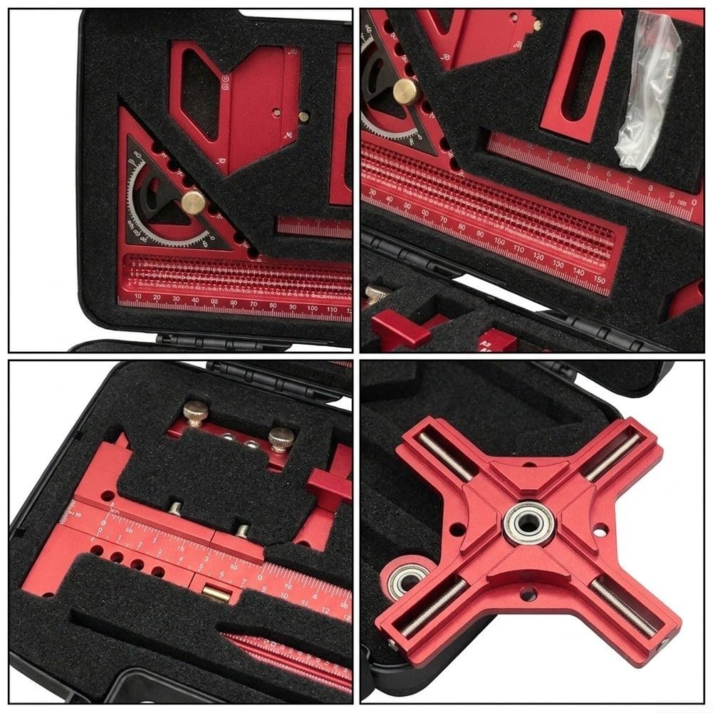 Kit Righelli Angolare Codola Alluminio Kit Righelli Angolare(9pcs)