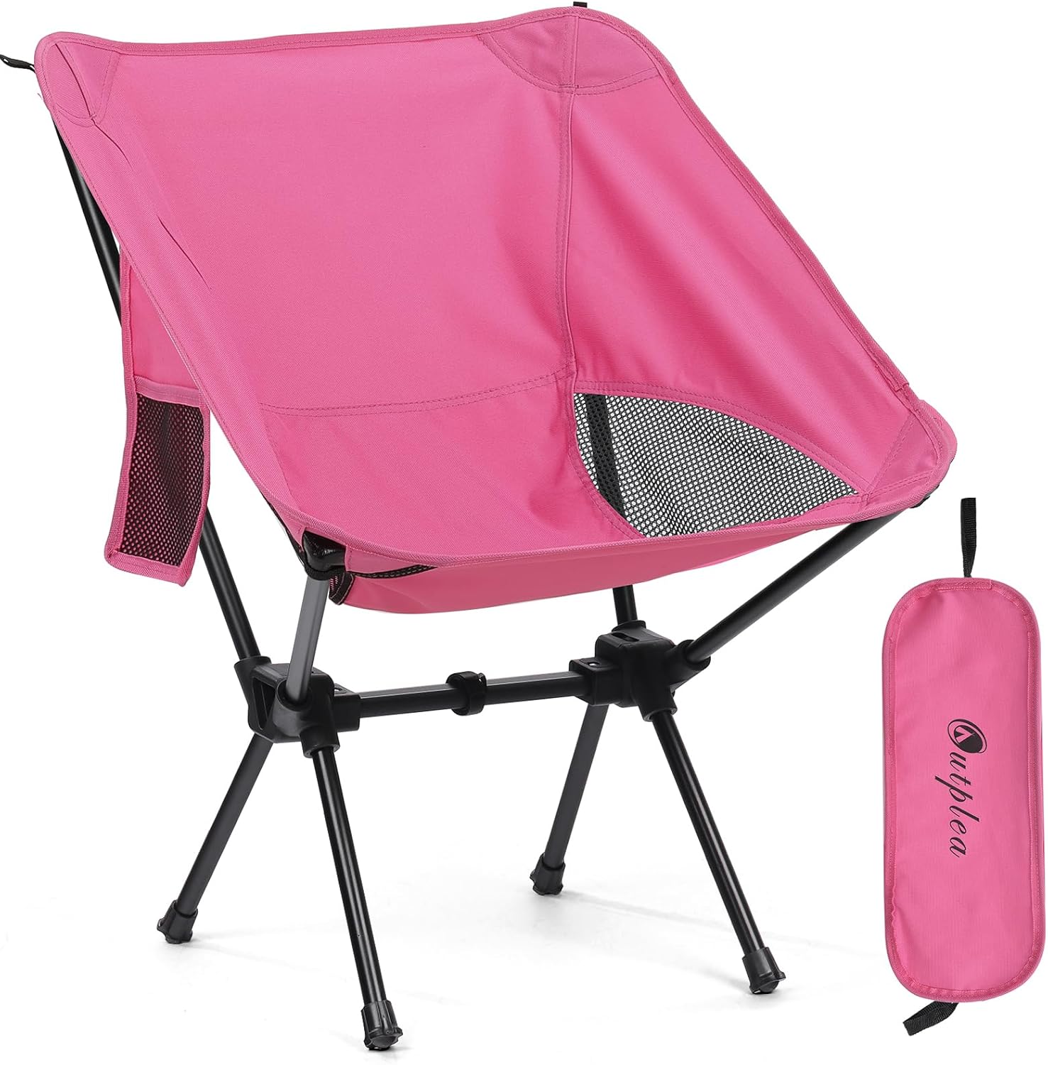 Compact Pink Folding Camping Chair – Lightweight, Portable for Hiking Compact Pink Folding Camping Chair – Lightweight, Portable for Hiking