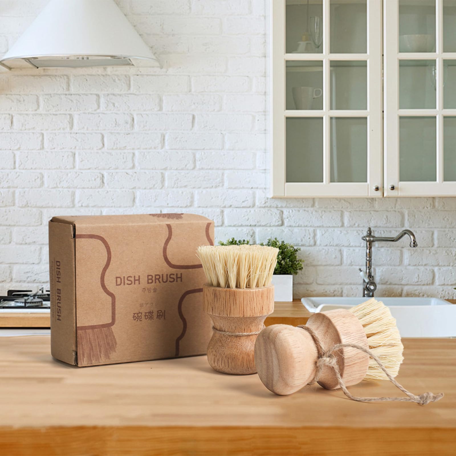 Lot De 2 Brosses à Champignons - Brosse De Cuisine - Brosse à Légumes