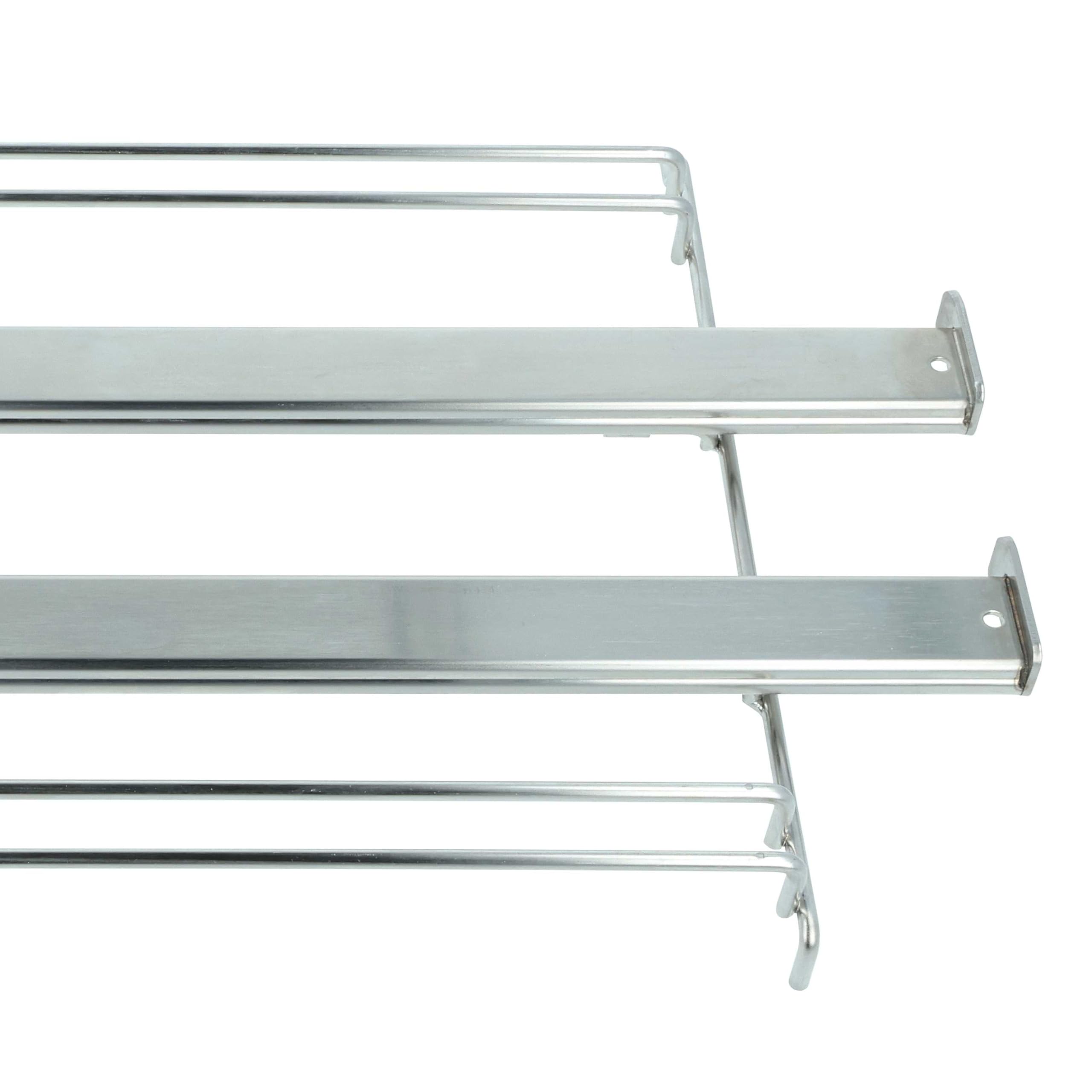 vhbw Teleskopowy wysuw zamienny do Gorenje 640248 | AC103 do piekarników - 2 pary szyn, lewa i prawa, 23,5 x 27,5 x 3,5 cm