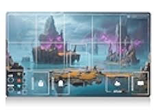 Sorcery Contested Realms Compatible Playmat – 24x14” Tracking, Grid, and Deck Zones Fantasy Art Card Mat (Stitched Edges)