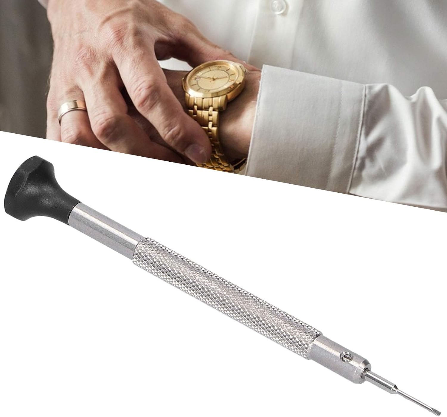 Watch Screwdriver, Watch Screwdriver Set, Watch Repair Tools Slot Screwdriver Portable Watch Repairing Screwdriver (One word 1.0mm)