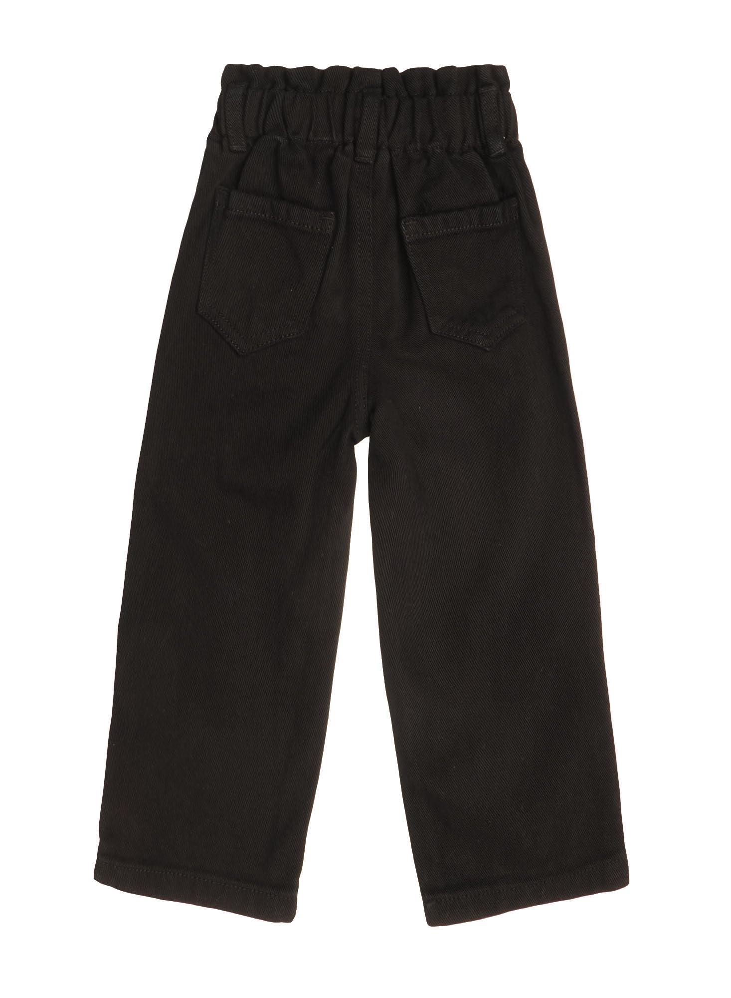 KIDSCOOL SPACE Jeans pour bébés Filles et garçons de 12 Mois à 5 Ans, Jeans avec Ceinture côtelée et Anneaux en D pour Petits Enfants