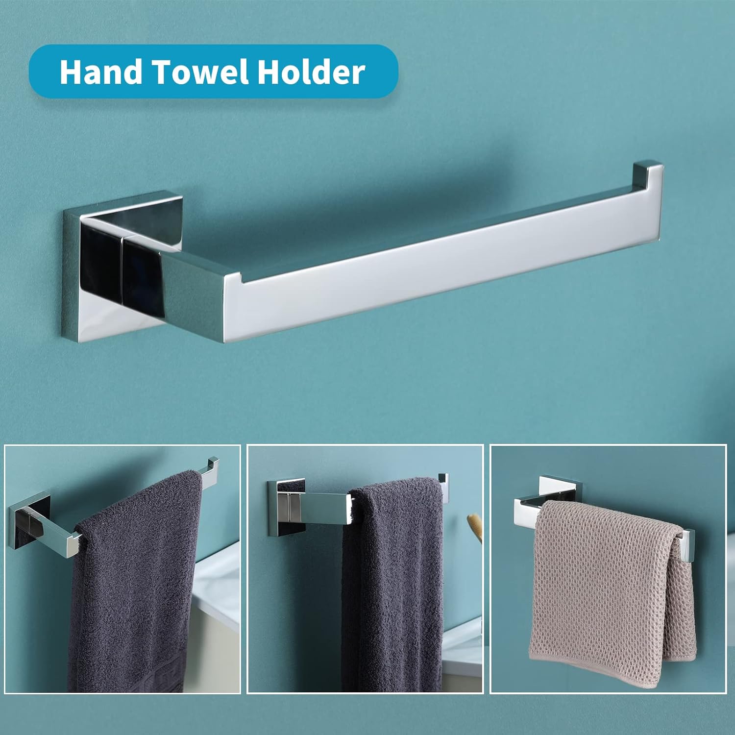 Bathroom Towel Bar Brushed -4- Piece Bathroom Hardware Set SUS 304 Stainless Steel Bath Towel Bars Accessory Include 23.6" Hand Towel Bar,Toilet Paper Holder and Robe Towel Hooks… : Tools & Home Improvement