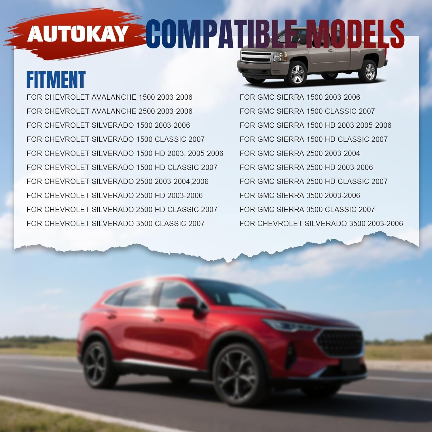 AUTOKAY Dark Beige Front Left Driver Bottom Seat Cover Fits for Chevy Silverado 2500 HD 2003 2004 2005 2006